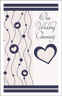 Wedding Program Cover Template 14A - Graphic 6